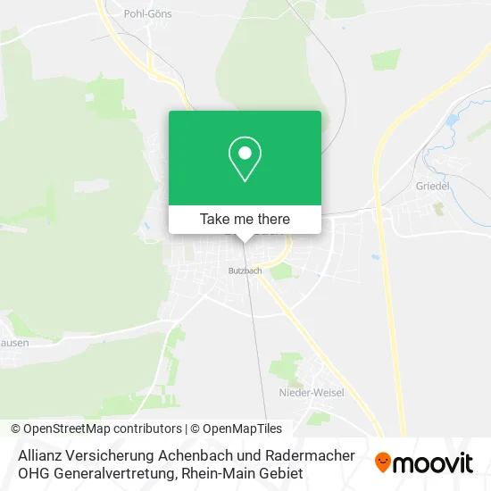 Карта Allianz Versicherung Achenbach und Radermacher OHG Generalvertretung