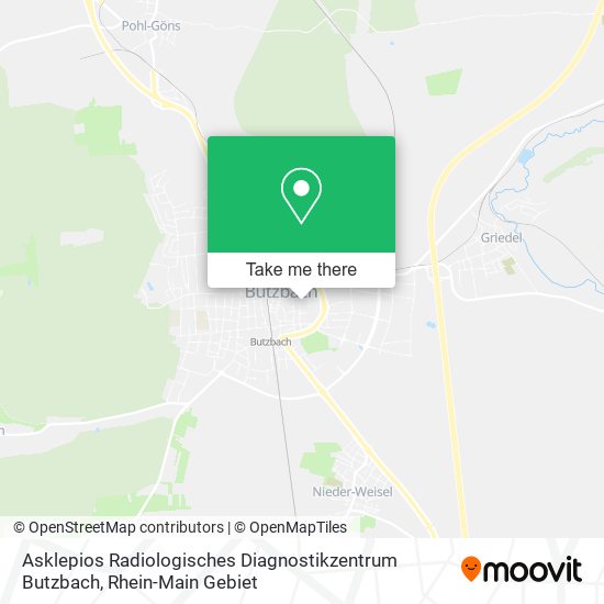 Asklepios Radiologisches Diagnostikzentrum Butzbach map