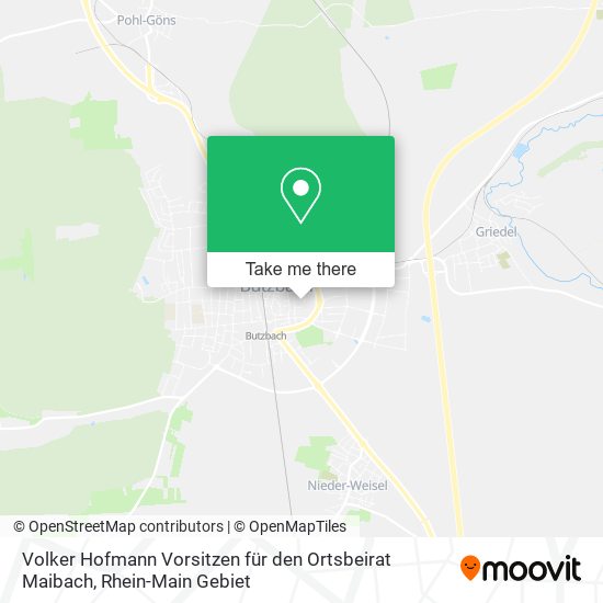 Volker Hofmann Vorsitzen für den Ortsbeirat Maibach map