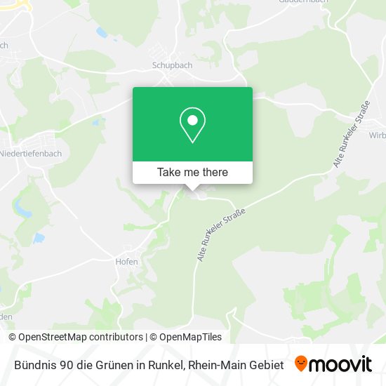 Карта Bündnis 90 die Grünen in Runkel