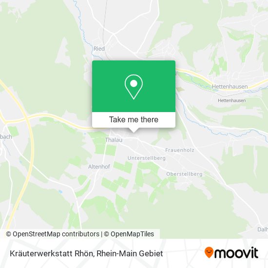 Kräuterwerkstatt Rhön map