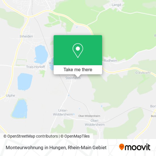Monteurwohnung in Hungen map