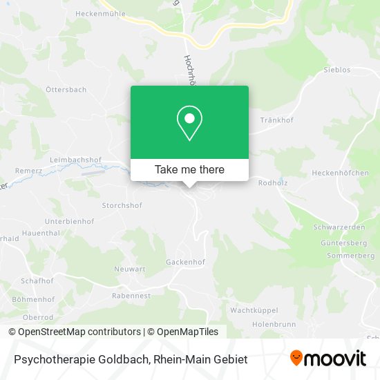 Psychotherapie Goldbach map