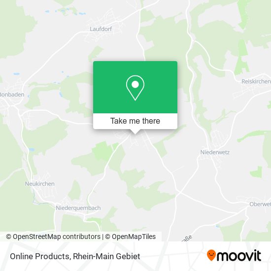 Online Products map