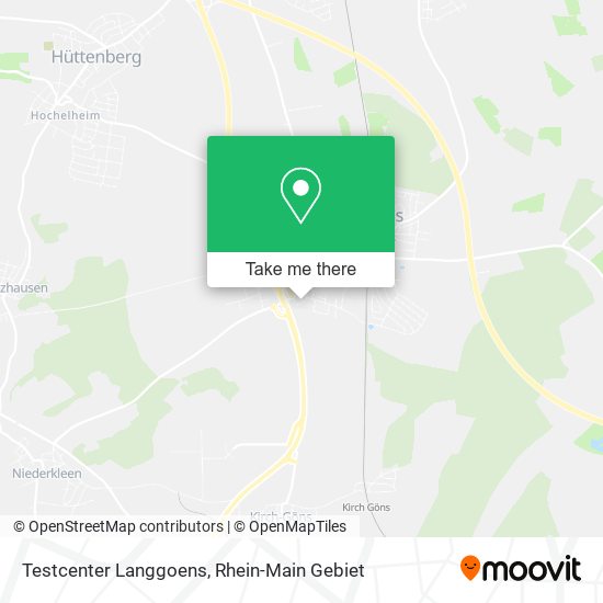 Testcenter Langgoens map