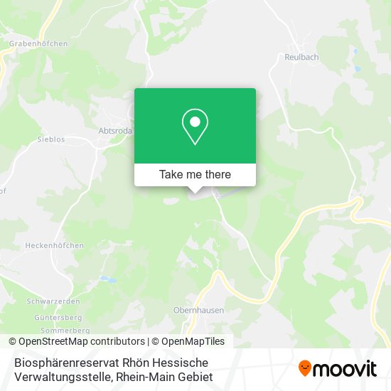 Biosphärenreservat Rhön Hessische Verwaltungsstelle map