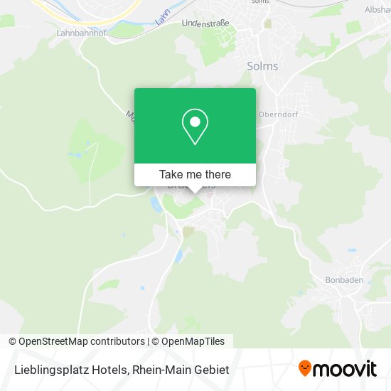 Lieblingsplatz Hotels map