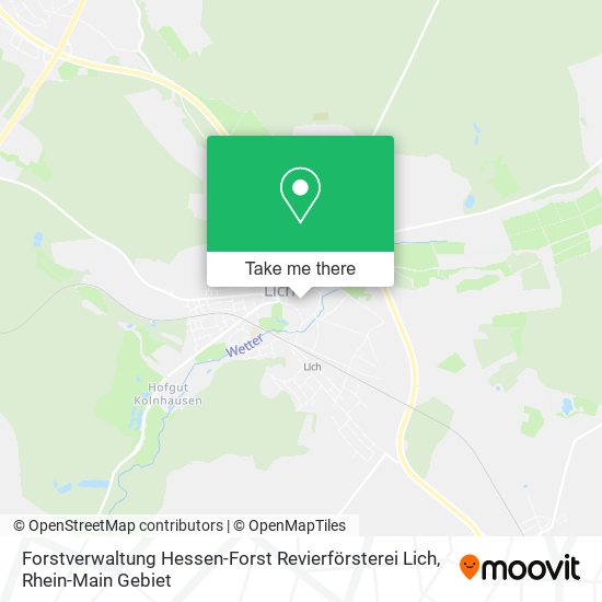 Forstverwaltung Hessen-Forst Revierförsterei Lich map