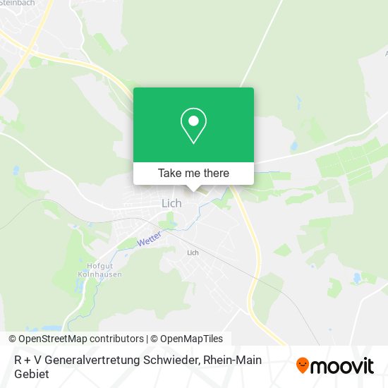 R + V Generalvertretung Schwieder map