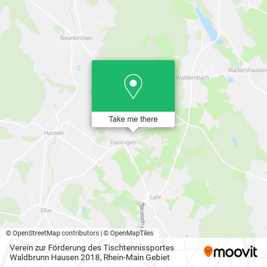 Verein zur Förderung des Tischtennissportes Waldbrunn Hausen 2018 map