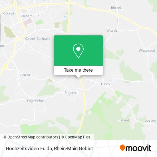 Карта Hochzeitsvideo Fulda