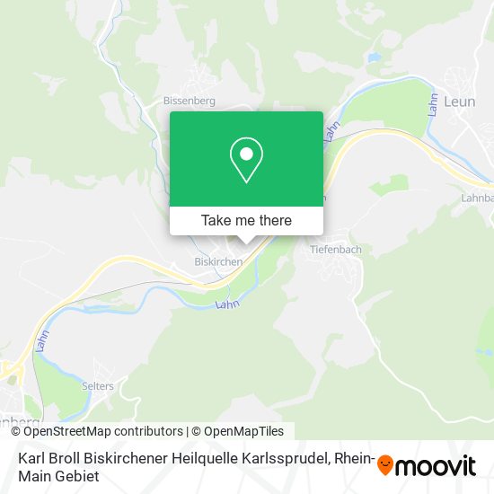 Karl Broll Biskirchener Heilquelle Karlssprudel map