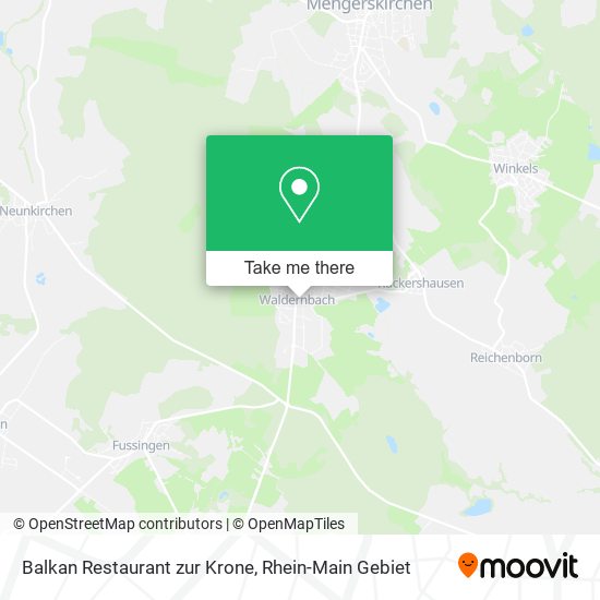 Balkan Restaurant zur Krone map