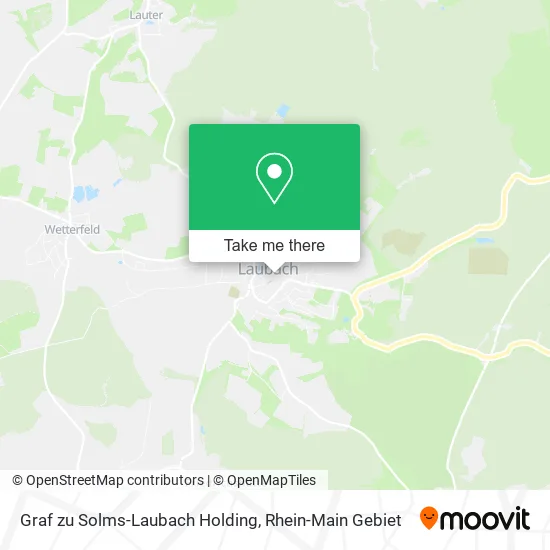 Карта Graf zu Solms-Laubach Holding