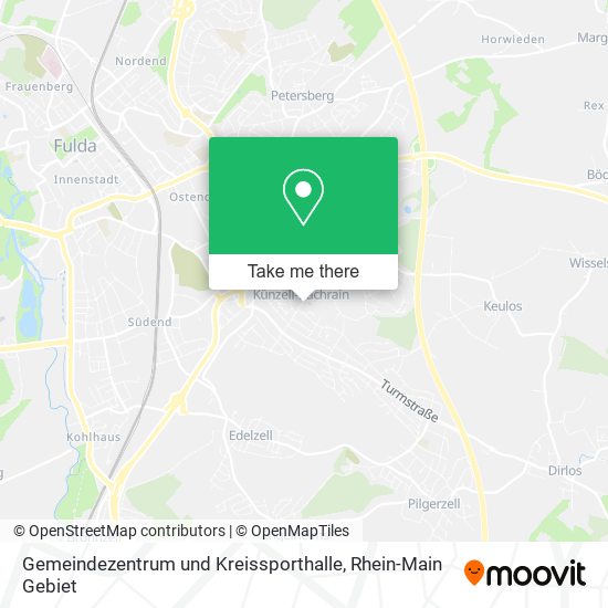 Gemeindezentrum und Kreissporthalle map