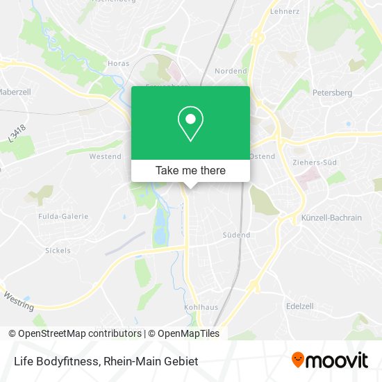 Life Bodyfitness map