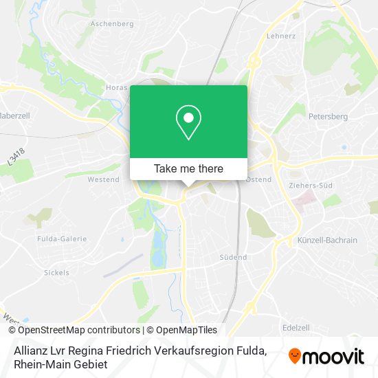 Allianz Lvr Regina Friedrich Verkaufsregion Fulda map