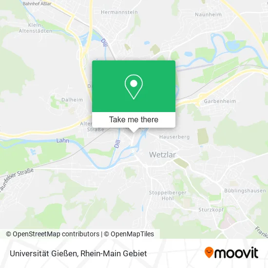 Карта Universität Gießen