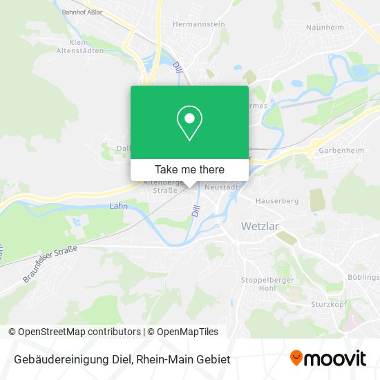 Gebäudereinigung Diel map