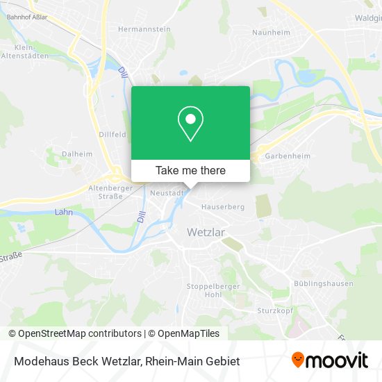 Modehaus Beck Wetzlar map