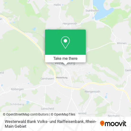 Карта Westerwald Bank Volks- und Raiffeisenbank
