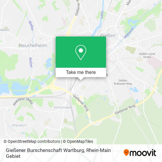 Карта Gießener Burschenschaft Wartburg