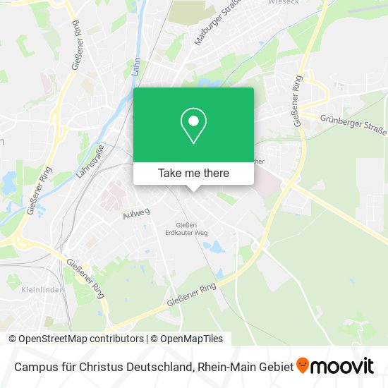 Campus für Christus Deutschland map