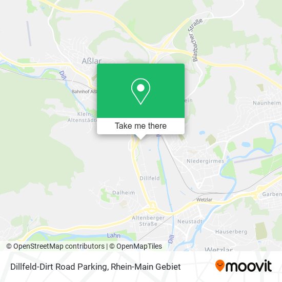 Dillfeld-Dirt Road Parking map