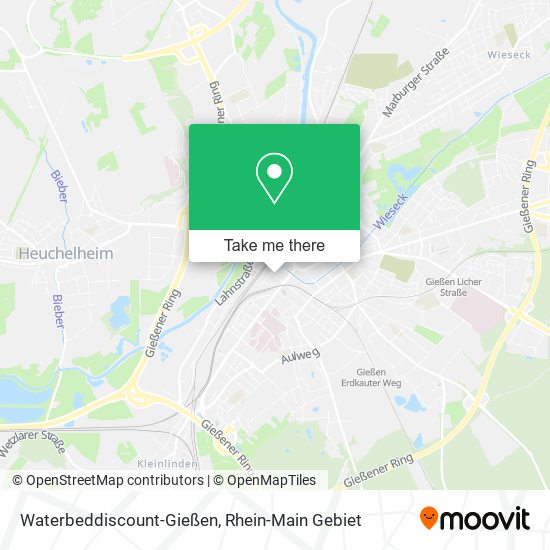 Карта Waterbeddiscount-Gießen