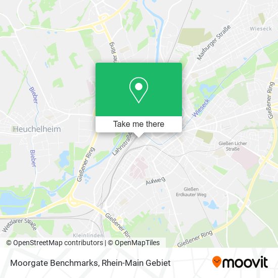 Moorgate Benchmarks map