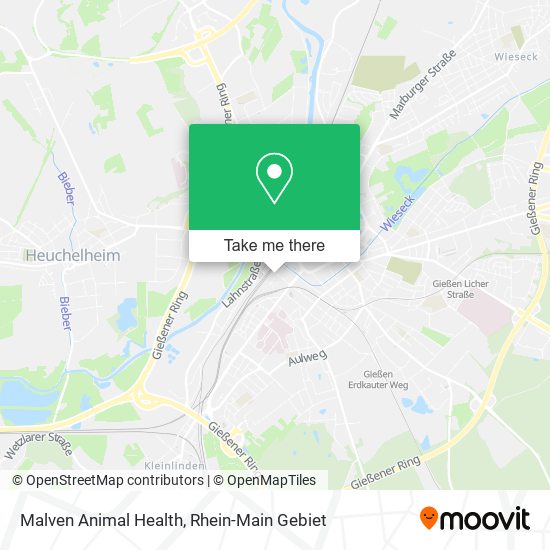 Malven Animal Health map
