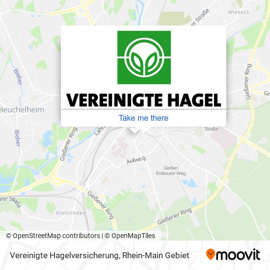 Карта Vereinigte Hagelversicherung