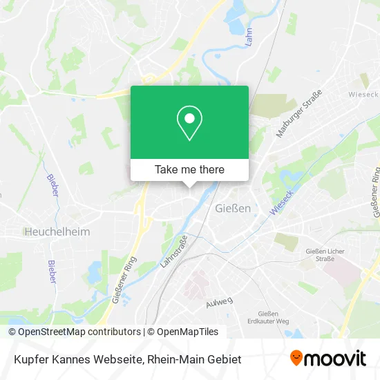 Карта Kupfer Kannes Webseite
