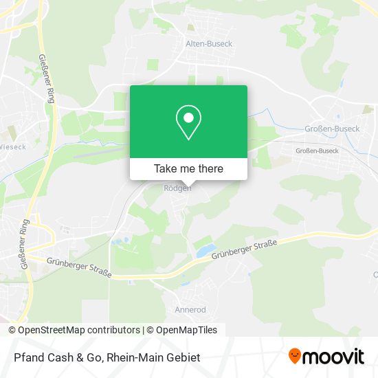 Pfand Cash & Go map