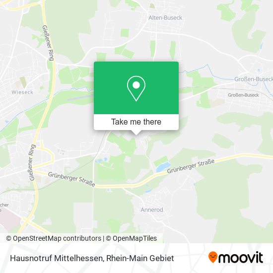 Hausnotruf Mittelhessen map