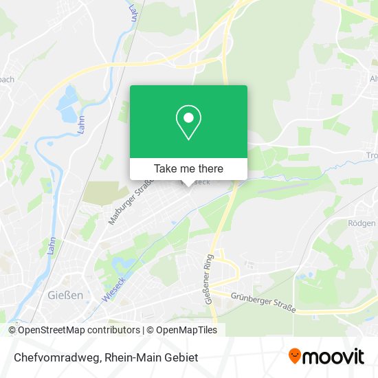 Chefvomradweg map