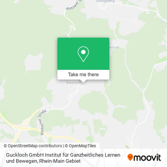 Карта Guckloch GmbH Institut für Ganzheitliches Lernen und Bewegen