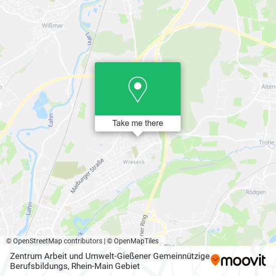 Zentrum Arbeit und Umwelt-Gießener Gemeinnützige Berufsbildungs map