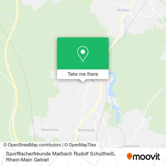 Sportfischerfreunde Marbach Rudolf Schultheiß map