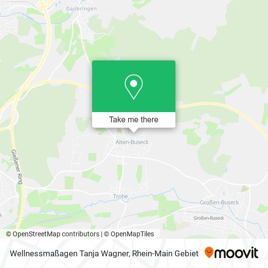 Wellnessmaßagen Tanja Wagner map