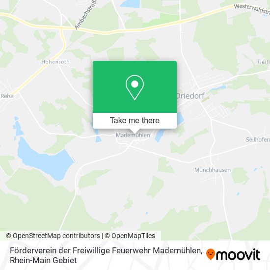 Карта Förderverein der Freiwillige Feuerwehr Mademühlen