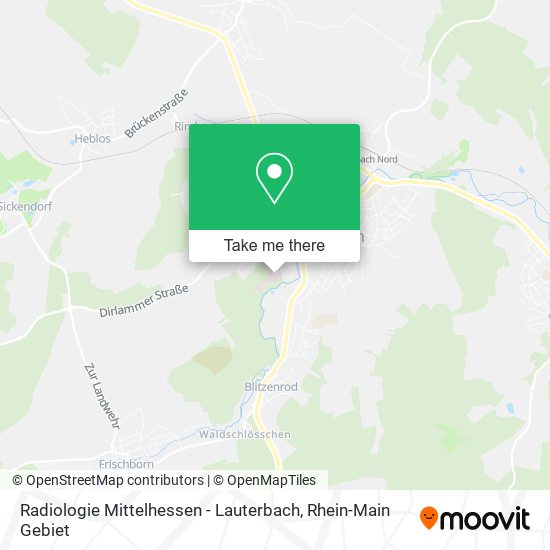Карта Radiologie Mittelhessen - Lauterbach