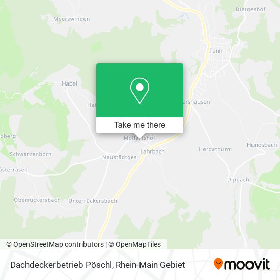 Dachdeckerbetrieb Pöschl map