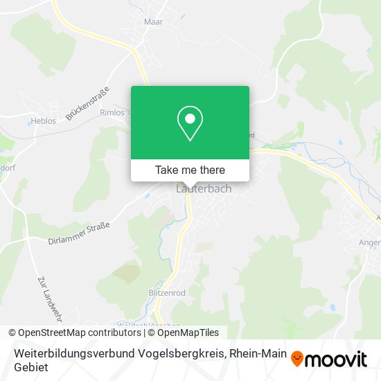 Weiterbildungsverbund Vogelsbergkreis map