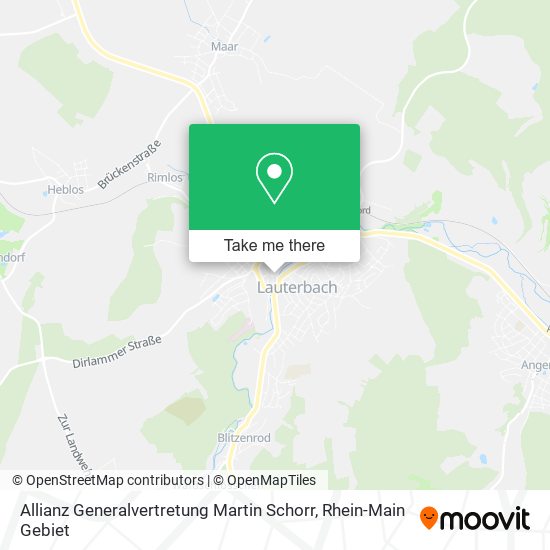 Карта Allianz Generalvertretung Martin Schorr
