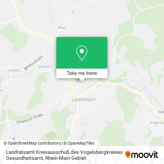 Landratsamt Kreisausschuß des Vogelsbergkreises Gesundheitsamt map