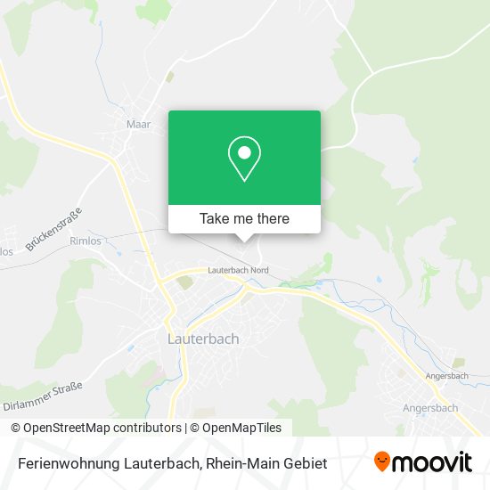 Ferienwohnung Lauterbach map