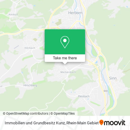 Immobilien und Grundbesitz Kunz map