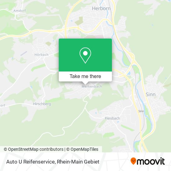 Auto U Reifenservice map