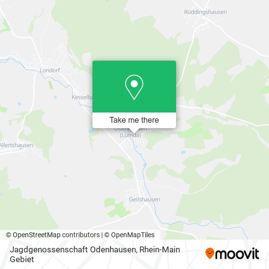 Jagdgenossenschaft Odenhausen map